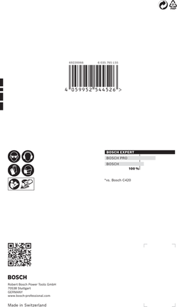 Bosch EXPERT C470 砂紙 100×150 毫米。.