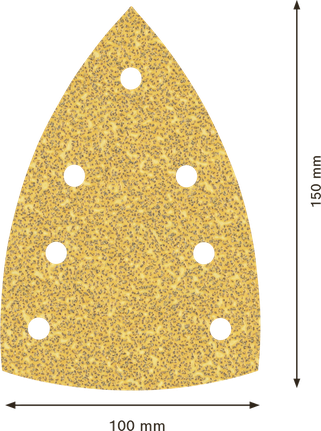 Bosch EXPERT C470 砂紙 100x150mm G40 7 孔。.