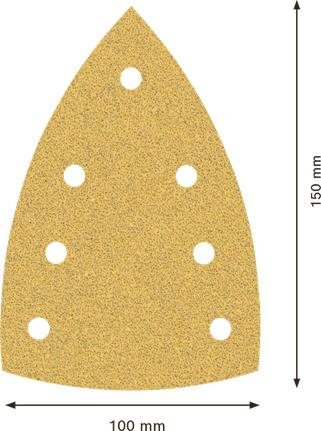 Bosch EXPERT C470 砂紙 100x150mm 60 粒度，7 個孔。.