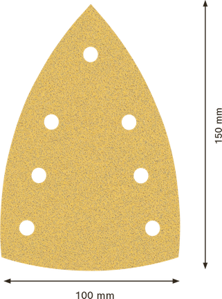 Bosch C470 砂紙 100x150mm 7 孔 G80。.