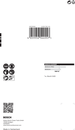 Bosch EXPERT C470 砂紙 100x150mm 120 粒度 10 張裝。.