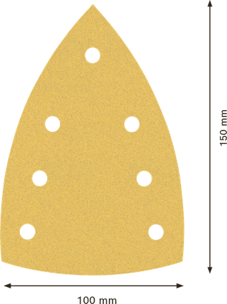 Bosch C470 砂紙 7 孔 100x150mm G120。.