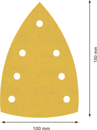 Bosch C470 砂紙 100x150mm 7 孔 G240.