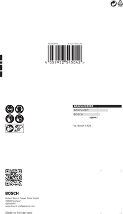 BoschExpert C470 砂紙 100x150mm 320 粒度.