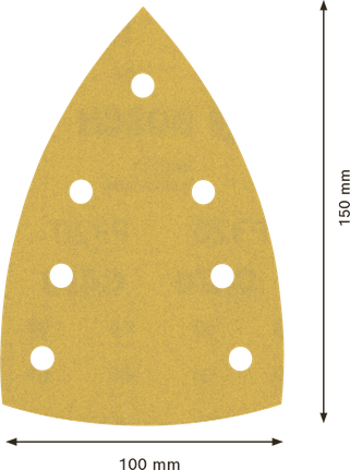 Bosch EXPERT C470 砂紙 100x150mm，7 孔設計。.