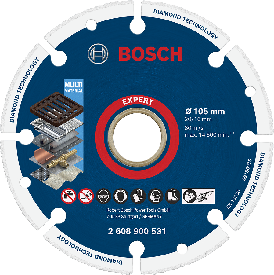BoschEXPERT 鑽石金屬輪切割片 105 毫米。.