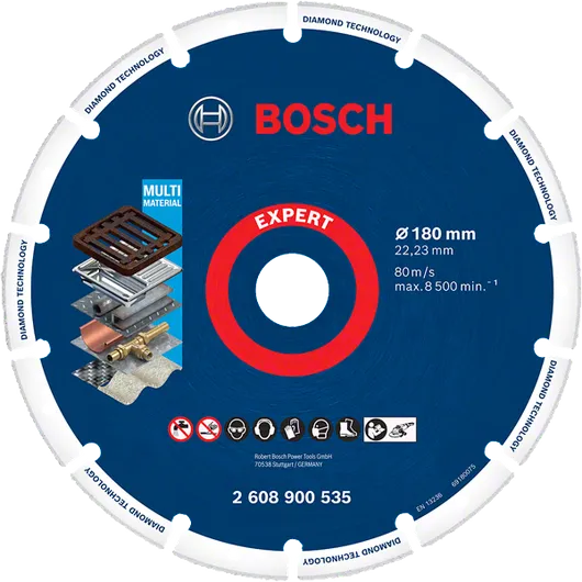 Bosch專家鑽石切割片，適用於多種材料。.