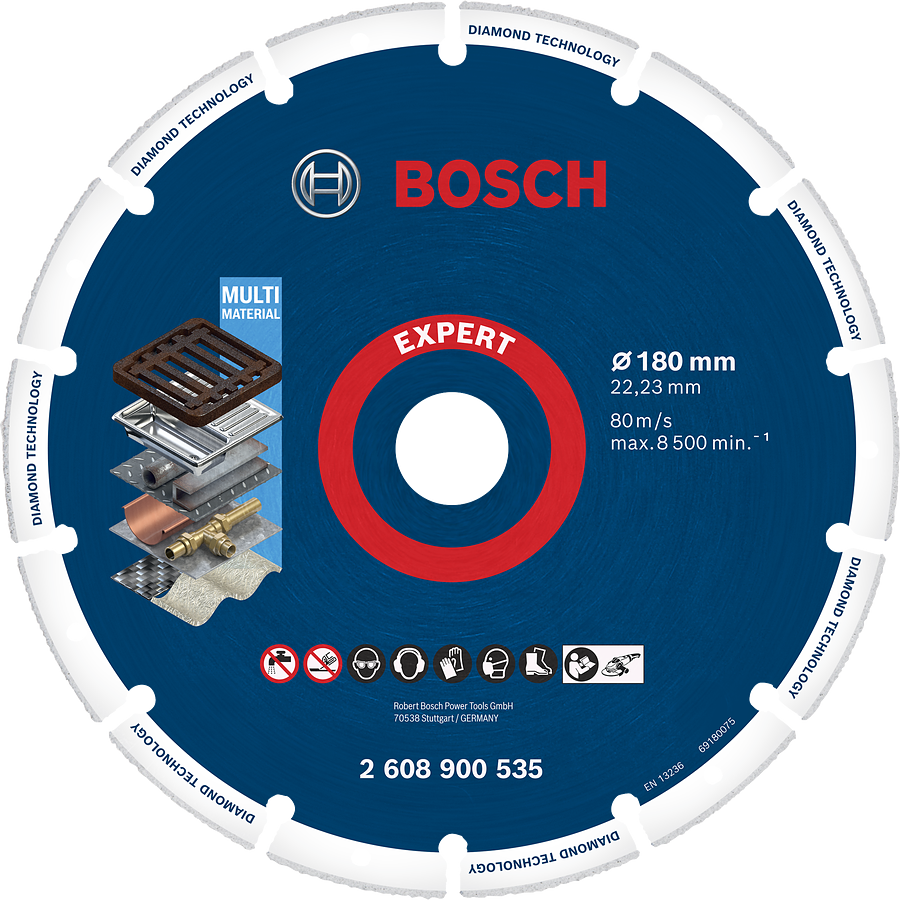 Bosch專家鑽石切割片，適用於多種材料。.