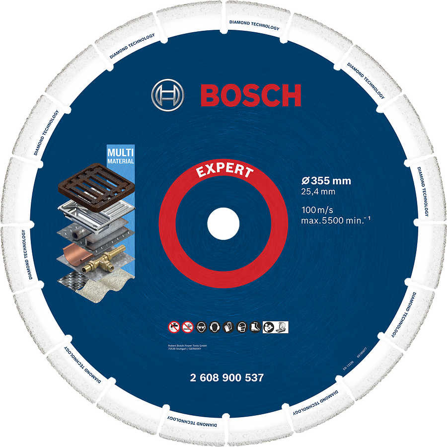 Bosch專家鑽石切割片,適用於多種材料。.