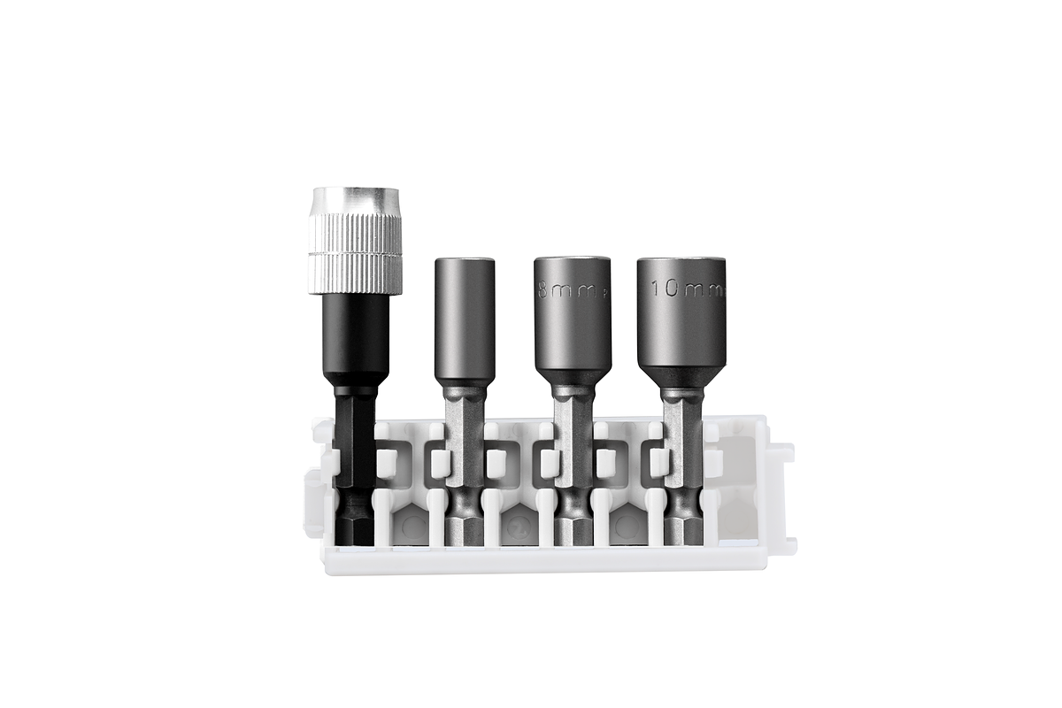 Bosch Pick & Click 超硬螺帽扳手與支架套裝。.