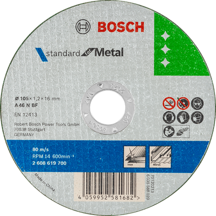 Bosch標準金屬切割片 105 毫米，適用於金屬加工。.