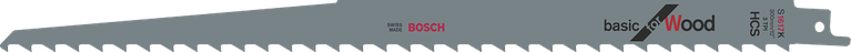 軍刀鋸片 - Basic for Wood Bosch往復鋸片 S 1617 K,適用於木材。.