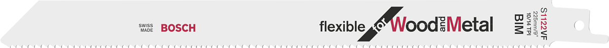 Bosch往復鋸片適用於木材和金屬。.