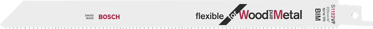Bosch往復鋸片適用於木材和金屬。.
