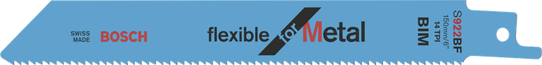 Bosch靈活適用於金屬往復鋸片。.