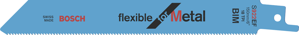 Bosch靈活適用於金屬往復鋸片。.