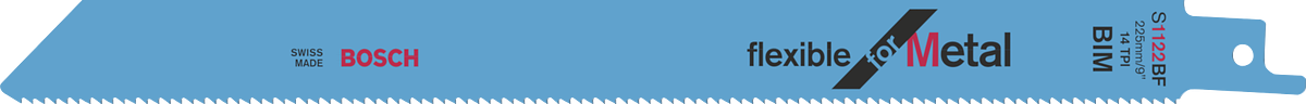 Bosch靈活適用於金屬往復鋸片。.