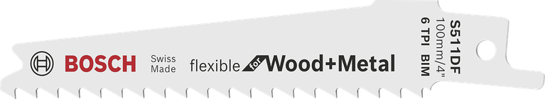軍刀鋸片 - Flexible for Wood and Metal 適用於木材和金屬的BoschS511DF 曲線鋸鋸條。.