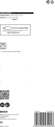 Bosch Self Cut Speed 鏟形鑽頭套裝 20/22/25 毫米.