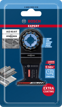 EXPERT MetalMax AIZ 45 AIT 多功能工具刀片 45 公釐 Bosch EXPERT MetalMax AIZ 45 AIT 多功能刀片 45 mm。.
