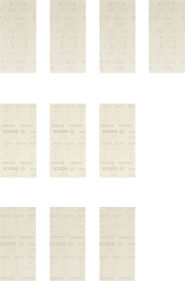 Bosch EXPERT M480 打磨網套裝 10 件套，開放式網。.