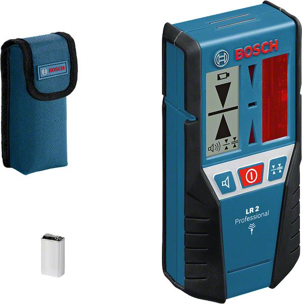 附保護袋的BoschLR 2 雷射接收器。.