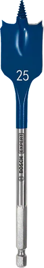 超耐久木工用快速扁平鑽頭 Bosch自切速度鏟形鑽頭 25 mm。.