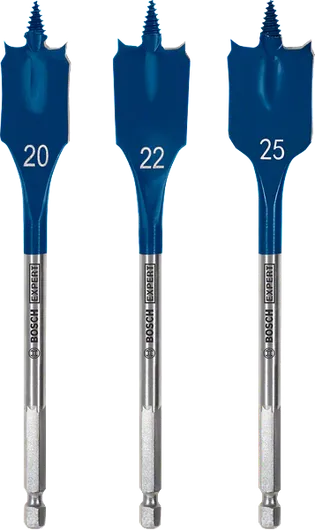 Bosch自切高速鏟形鑽頭套裝 20 22 25 毫米.