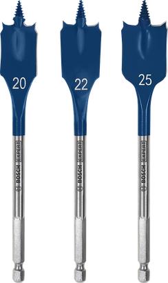Bosch自切高速鏟形鑽頭套裝 20 22 25 毫米.