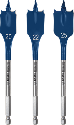 Bosch自切高速鏟形鑽頭套裝 20 22 25 毫米.