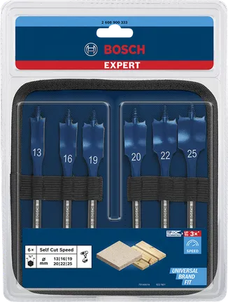 Bosch鏟形鑽頭套裝 13–25 毫米.