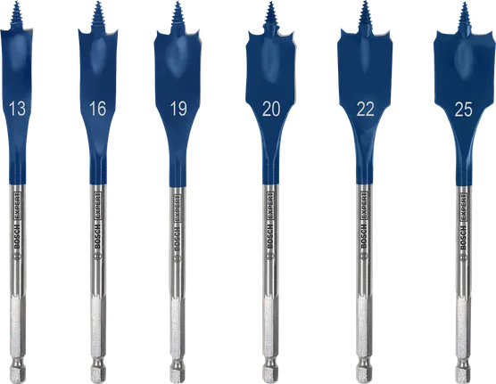 Bosch EXPERT Self Cut Speed 鏟形鑽頭套裝 13-25 mm。.