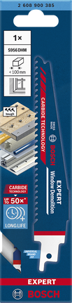 EXPERT ‘Window Demolition’ S 956 DHM 軍刀鋸 1 件式 Bosch S 956 DHM 窗戶拆卸刀片 3/8 英吋。.