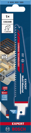 EXPERT ‘Multi Material’ S 956 XHM 軍刀鋸 1 件式 Bosch專家多材質往復鋸片。.