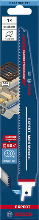 Bosch EXPERT Multi Material S 1156 XHM 往復鋸片 1 件。.
