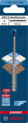 Bosch -9 硬陶瓷 4×90mm 鑽頭.