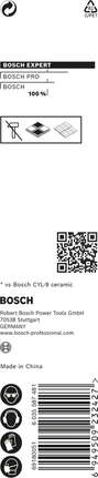BoschEXPERT HEX-9 硬陶瓷鑽頭 6 x 90 毫米.