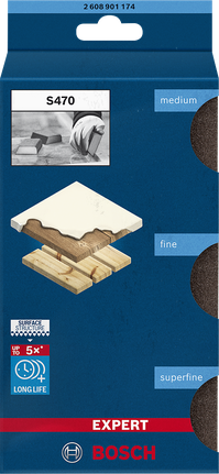 Bosch S470 組合塊 69×97×26 毫米打磨海綿.