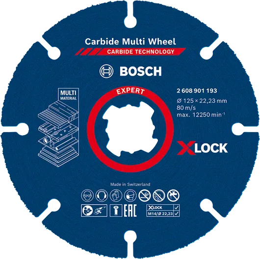 Bosch EXPERT 多材料硬質合金切割盤 X-Lock。