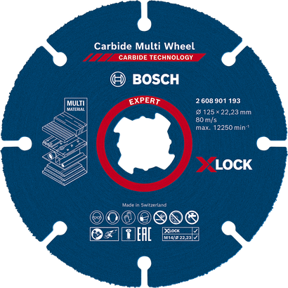 Bosch EXPERT 多材料硬質合金切割盤 X-Lock。