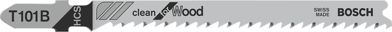 BoschT101B 曲線鋸刀片，用於乾淨切割木材。.