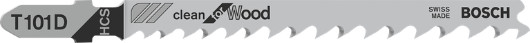 BoschT101D 曲線鋸刀片，用於乾淨切割木材。.