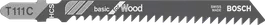 T 111 C Basic for Wood 曲線鋸片