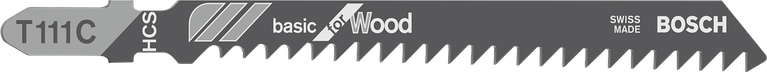Bosch曲線鋸鋸片適用於基本的木材切割。.