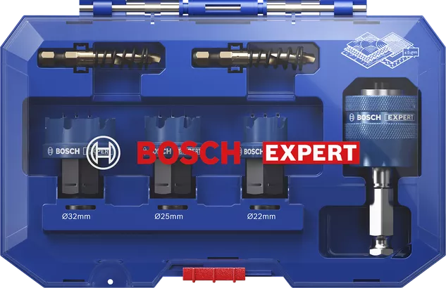 Bosch金屬板孔鋸組 22/25/32 毫米