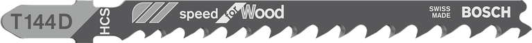 BoschT144D 曲線鋸鋸片，可快速切割木材。.