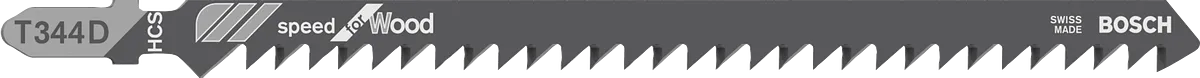 Bosch Speed for Wood 曲線鋸刀片，可快速切割木材。.