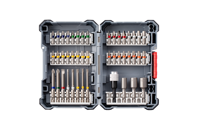 Bosch Pick & Click 超硬螺絲起子頭混合套裝，44 件。.