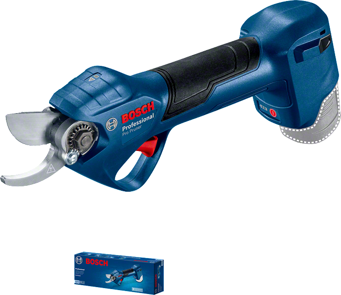 Bosch Pro Pruner 無線修枝剪，用來修剪樹枝。.