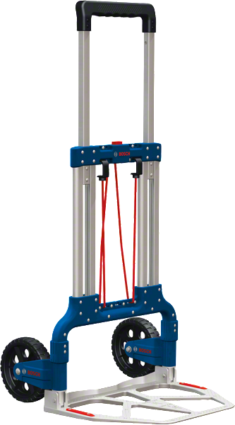 Bosch鋁製 Caddy 可折疊手推車，方便運輸。.